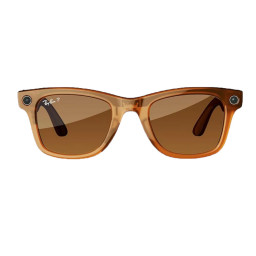 Умные очки Ray-Ban Smart Glasses Wayfarer RW4008 Shiny Caramel/Polar Brown купить в Уфе