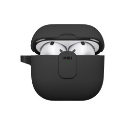 Чехол Uniq для Airpods 4 CLYDE Lock case Charcoal/Dark Grey купить в Уфе
