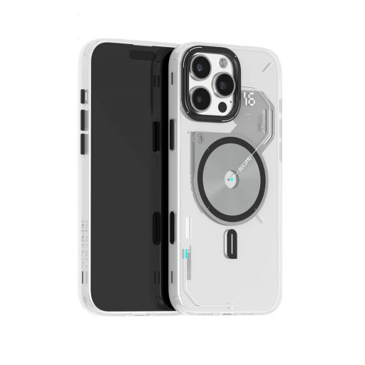 Накладка Aulumu для iPhone 16 Pro A16 Frosted Case без выреза белая