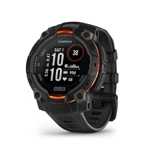 Garmin Instinct 3 45mm Amoled Rugged GPS Smartwatch Black with Black Band