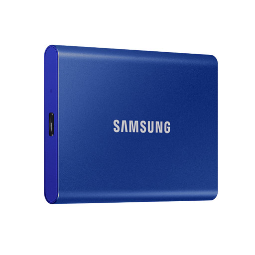 Портативный накопитель Samsung SSD USB 3.2 T7 1ТБ синий