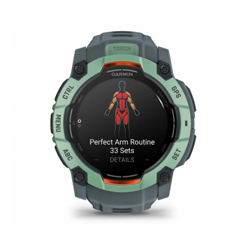 Garmin Instinct 3 50 mm Amoled Rugged GPS Smartwatch Neotropic Grey