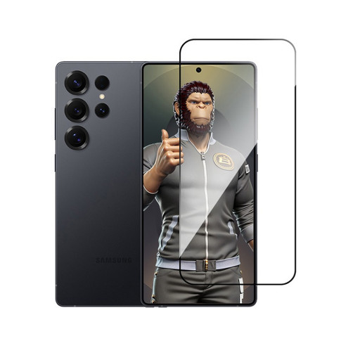 Защитное стекло BlueO для Samsung Galaxy S25 Ultra Silk Full cover Anti-Static Black