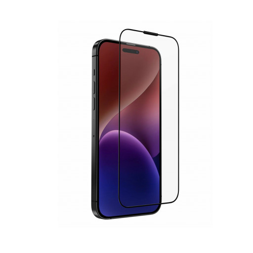 Защитное стекло Uniq для iPhone 15 Pro Max OPTIX Vivid (true colors Anti-dust) Clear/Black +install