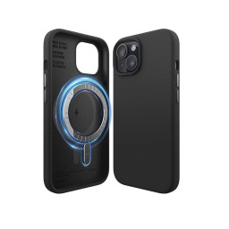 Накладка Elago для iPhone 15 Soft silicone (Liquid) Black купить в Уфе