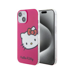 Накладка Hello Kitty для iPhone 15 PC/TPU Kitty Head Pink купить в Уфе