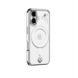 Накладка Kingxbar для iPhone 16 Dreamland (with Austrian Crystals) Silver (MagSafe) купить в Уфе