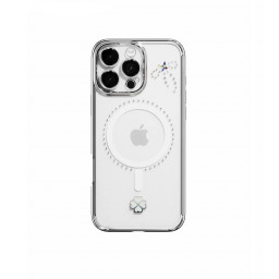 Накладка Kingxbar для iPhone 16 Pro Dreamland (with Austrian Crystals) Silver (MagSafe) купить в Уфе