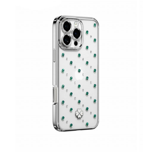 Накладка Kingxbar для iPhone 16 Pro Starry Sky (with Austrian Crystals) Silver