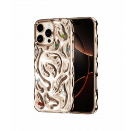 Накладка Kingxbar для iPhone 16 Pro Uki (with Cubic Zirconia) Gold купить в Уфе
