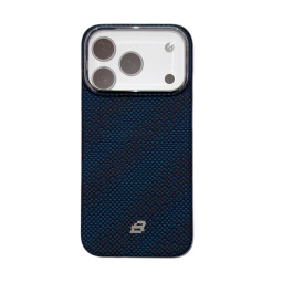 Накладка BlueO для iPhone 17 Pro Max Tactile Woven Air Aramid fiber Kevlar Galaxy Blue MagSafe купить в Уфе