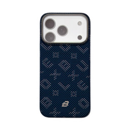 Накладка BlueO для iPhone 17 Pro Tactile Woven Air Aramid fiber Kevlar Blue MagSafe купить в Уфе