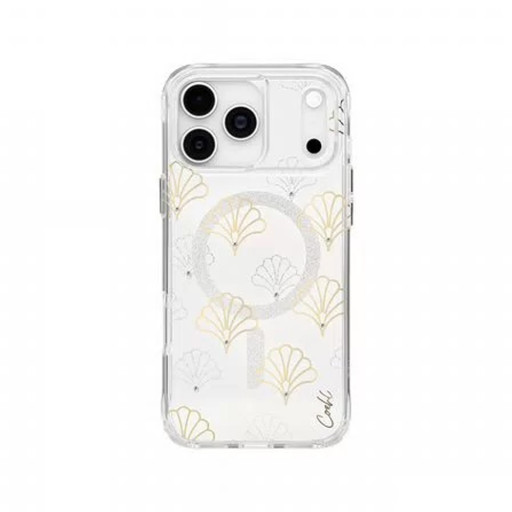 Накладка Uniq для iPhone 17 Pro COEHL IML Maree Sparkling Silver (MagSafe)