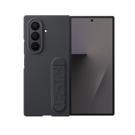 Оригинальная накладка для Samsung Galaxy Z Fold 7 Silicone Stand Case Black