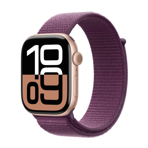 Apple Watch Series 10 42mm Rose Gold Al Plum Sport Loop GPS