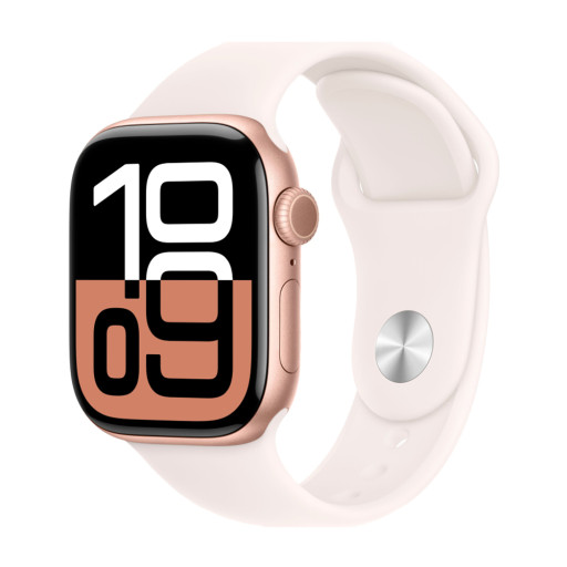 Apple Watch Series 10 42mm Rose Gold Light Blush Sport Band S/M GPS