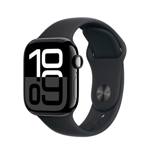 Apple Watch Series 10 46mm Jet Black Black Band M/L GPS