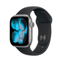 Apple Watch Series 11 46mm Space Gray Aluminium Black Sport Band M/L купить в Уфе