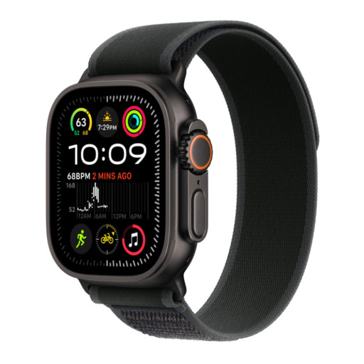 Apple Watch Ultra 2 49mm Black Titanium Black Trail Loop M/L