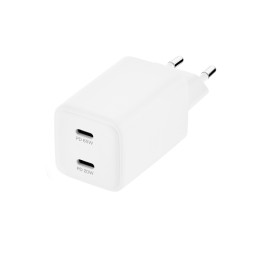 Сетевое зарядное устройство uBear Bridge Wall Charger 65W GaN 2 USB-C белое купить в Уфе