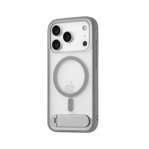 Накладка uBear для iPhone 17 Pro Stand 360 Mag Case серая