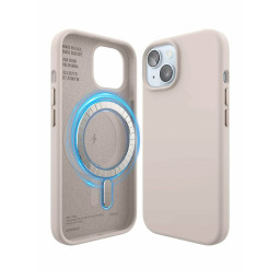 Накладка Elago для iPhone 15 Soft silicone (Liquid) Stone купить в Уфе
