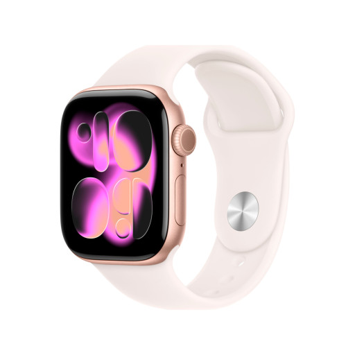 Apple Watch Series 11 46mm Rose Gold Light Blush Sport Band M/L