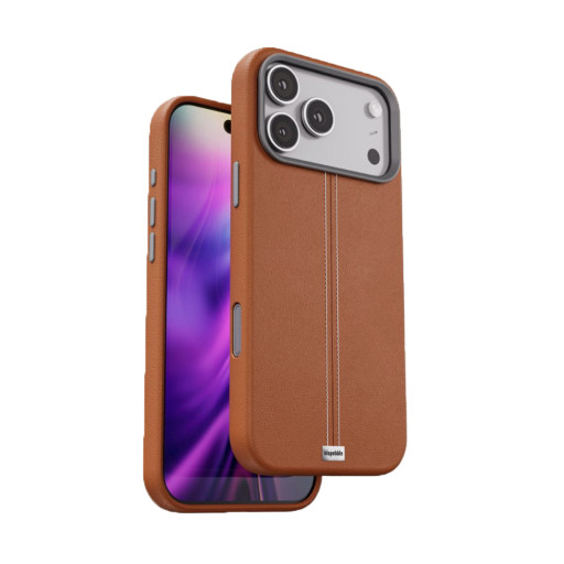 Накладка Blupebble для iPhone 17 Pro Max Elite Guard Case MagSafe Brown