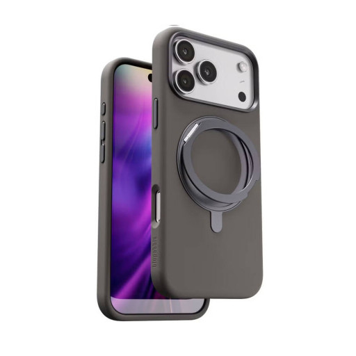 Накладка Blupebble для iPhone 17 Pro RingFlex Case MagSafe Gray