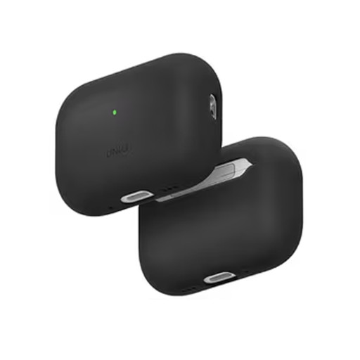 Чехол Uniq для Airpods Pro 3 LINO Liquid silicone with handstrap Charcoal Grey