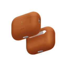 Чехол Uniq для Airpods Pro 3 LINO Liquid silicone with handstrap Sunset Orange купить в Уфе