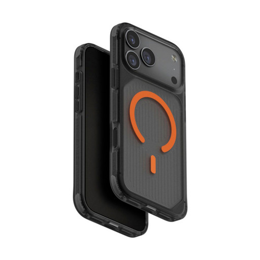Накладка Uniq для iPhone 17 Pro Combat Active Frost Smoke/Orange (MagSafe)