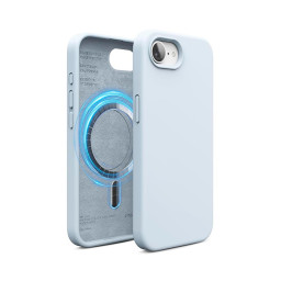 Накладка Elago для iPhone 16E Soft silicone (Liquid) Light Blue (MagSafe) купить в Уфе