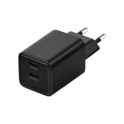 Сетевое зарядное устройство uBear Bridge Wall Charger 45W GaN 2 USB-C черное купить в Уфе