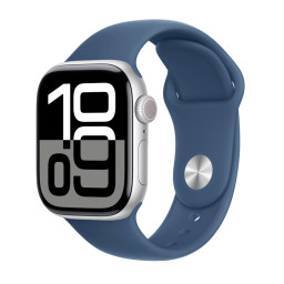Apple Watch Series 10 42mm Silver Denim Band M/L Cell купить в Уфе
