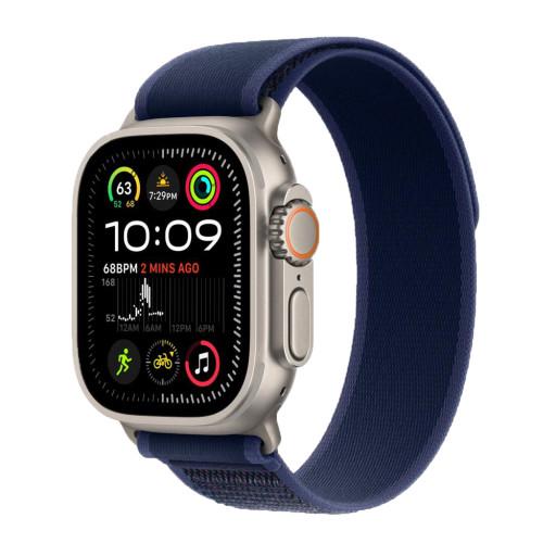 Apple Watch Ultra 2 49mm Natural Titanium Blue Trail Loop M/L