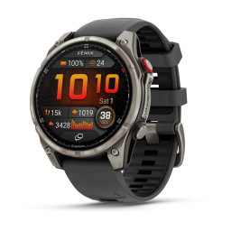 Garmin Fenix 8 Pro 47mm Amoled Sapphire Titanium Carbon Gray DLC Titanium Black Pebble Gray Band купить в Уфе
