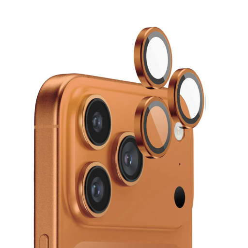 Защитное стекло для камеры Blupebble iPhone 17 Pro/17 Pro Max Rock Series Camera Glass Orange