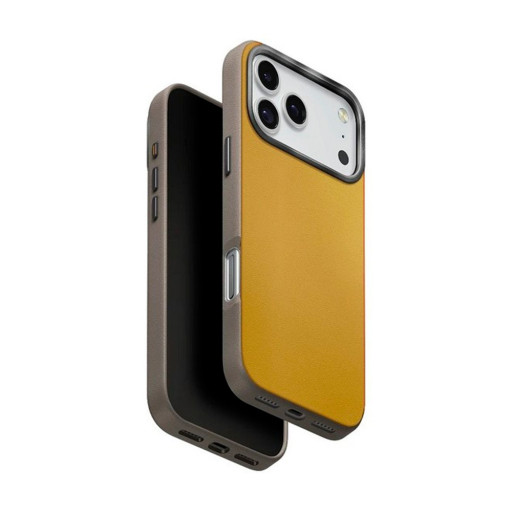 Накладка Uniq для iPhone 17 Pro Max Lyden DS Canary Yellow/Flint Grey (Magsafe)