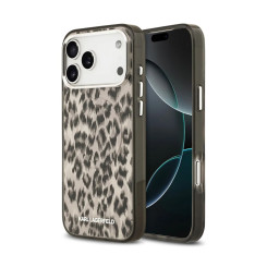 Накладка Lagerfeld для iPhone 17 Pro Max IML Leopard Metal camera Brown (MagSafe) купить в Уфе