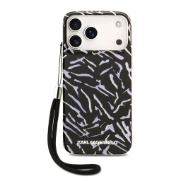 Накладка Lagerfeld для iPhone 17 Pro Max IML Zebra Hard + Nylon Hand cord Purple купить в Уфе