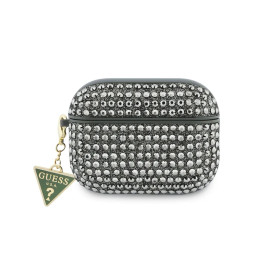 Чехол Guess для Airpods Pro 3 Diamond Rhinestone with Triangle charm Khaki купить в Уфе