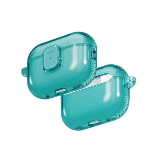 Чехол Uniq для Airpods Pro 3 Glase PRO TPU Lock case Teal