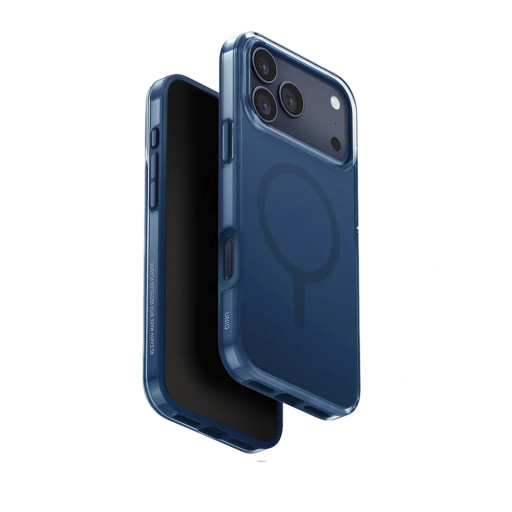Накладка Uniq для iPhone 17 Pro Clario Royal Blue (MagSafe)