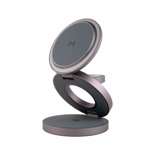 Беспроводное зарядное устройство Magssory Disc Signature Edition MagSafe 3 в 1 midnight