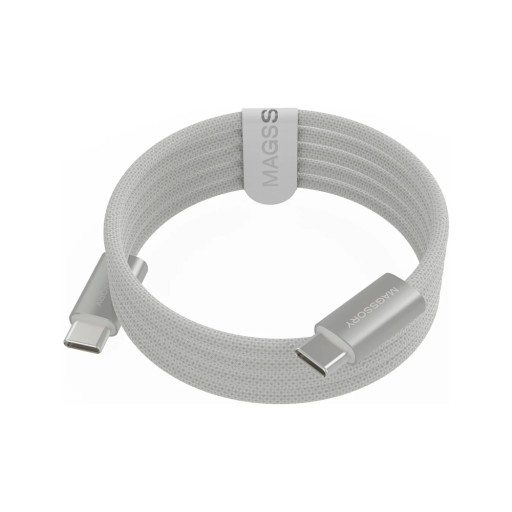 Кабель Magssory Line C 60W USB-C, 1,5 м white