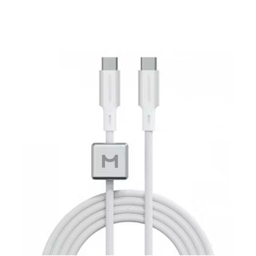 Кабель Magssory Link C Magnetic 240W USB-C, 2,4м white