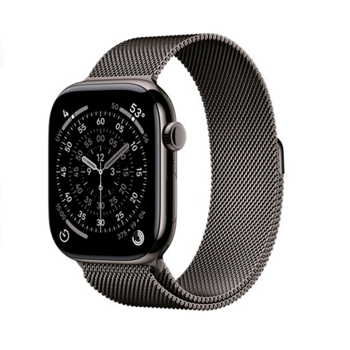 Apple Watch Series 11 46mm Slate Titanium Slate Milano Loop Cell M/L