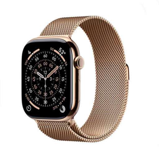 Apple Watch Series 11 42mm Gold Titanium Gold Milano Loop Cell