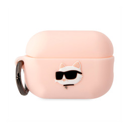 Чехол Lagerfeld для Airpods Pro 3 Silicone case with ring NFT 3D Choupette Pink купить в Уфе
